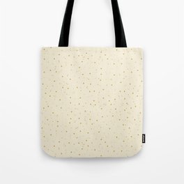 Neutral Linen and Gold Speckled Tote Bag