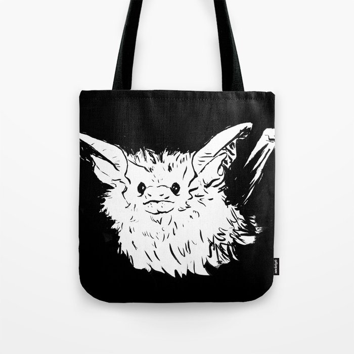 Curious Bat (Smudge) Tote Bag