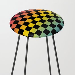 PYB Checkered Gradient2 Counter Stool