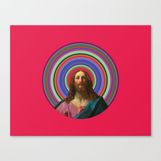 Rainbow Jesus Canvas Print