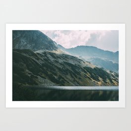 Dark Lake Photo | Mountain Landscape Photography | Moody Fine Art Nature Art Print