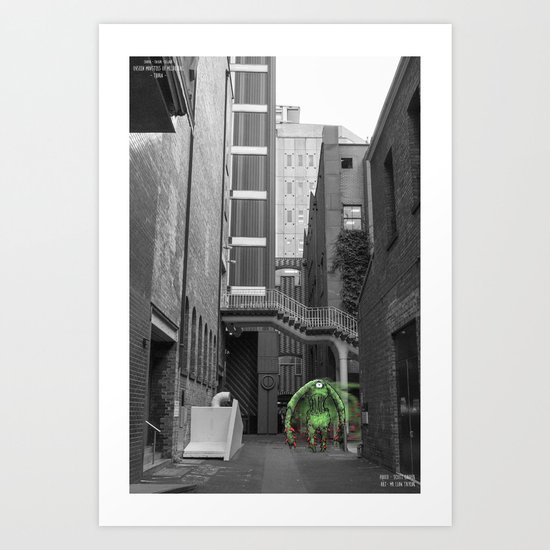 Unseen Monsters of Melbourne - Thorn Art Print