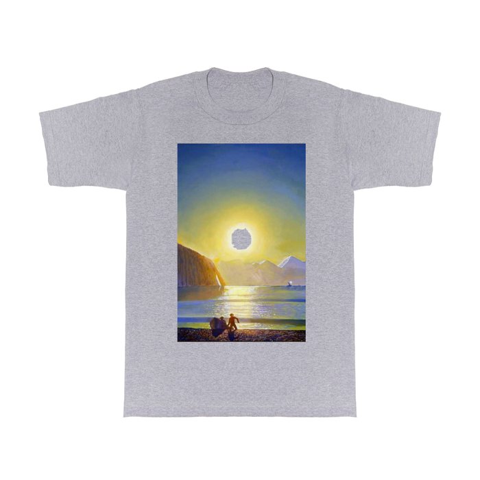 Resurrection Bay, Alaska, Midnight Sun Mountain landscape by Rockwell Kent T Shirt