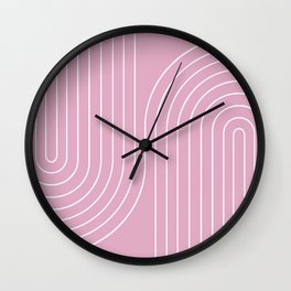 Minimal Line Curvature LXXVI Wall Clock