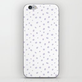 Hand-Drawn Dots – Lavender iPhone Skin