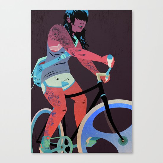 Bicycles & Tattoos (4) Canvas Print