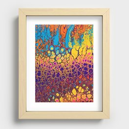 Abstract Rainbow Cells Recessed Framed Print
