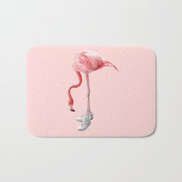 SNEAKER FLAMINGO Badematte | Modern Art, Sneaker, Animal, Digital, Sports, Contemporary Art, Flamingo, Love, Funny, Pink 