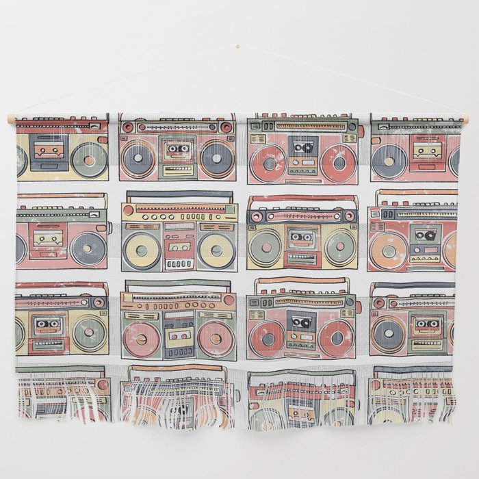 90's Boomboxes Wall Hanging