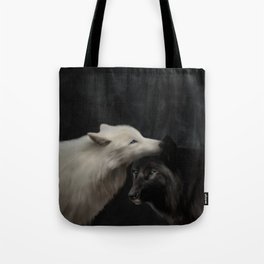 Wolves - Yin & Yang (Digital Drawing) Tote Bag