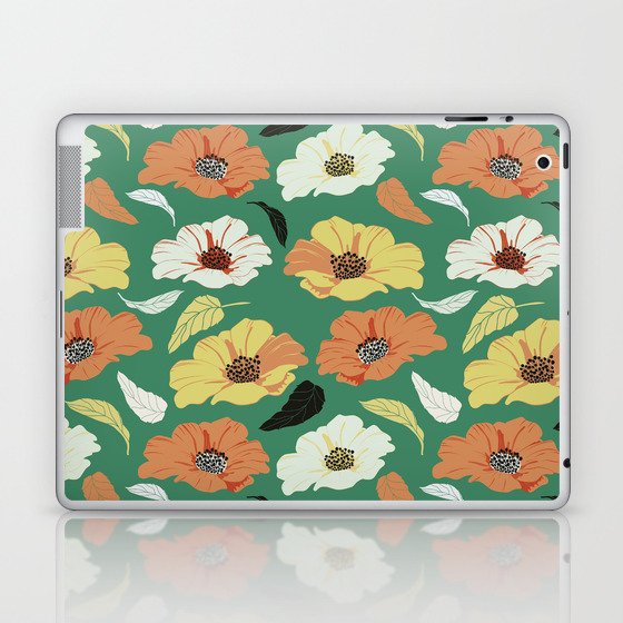 Abstract Flower Pattern 04 Laptop & iPad Skin