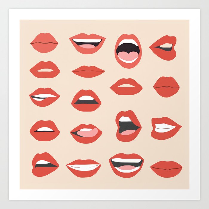 Lips III Art Print