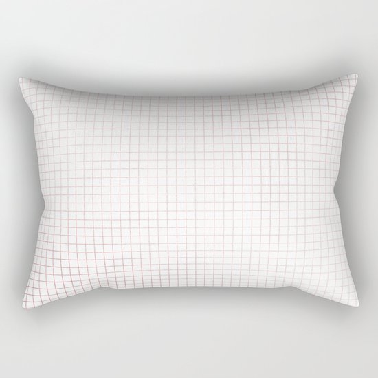 Simply Grid Lines in Rose Gold Sunset Rectangular Pillow
