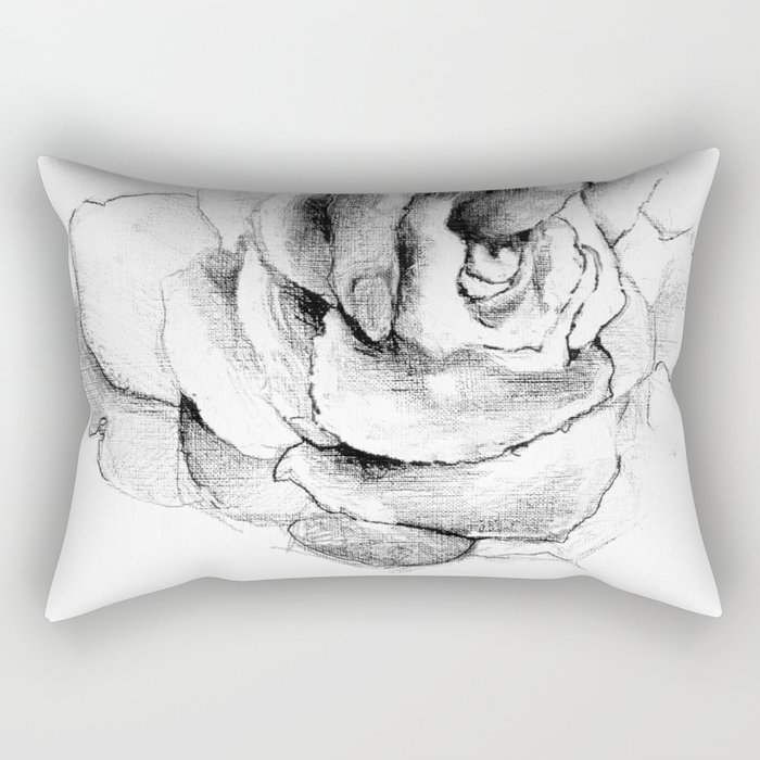 Hand&Rose study I Rectangular Pillow
