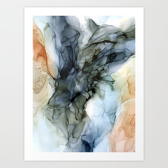 Southwestern Desert Abstract Landscape Inspired Art Print By