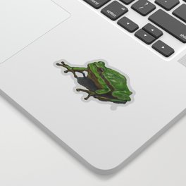 Green Frog Sticker