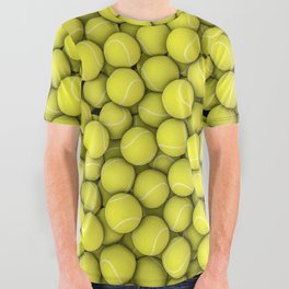 Tennis balls All Over Graphic Tee
