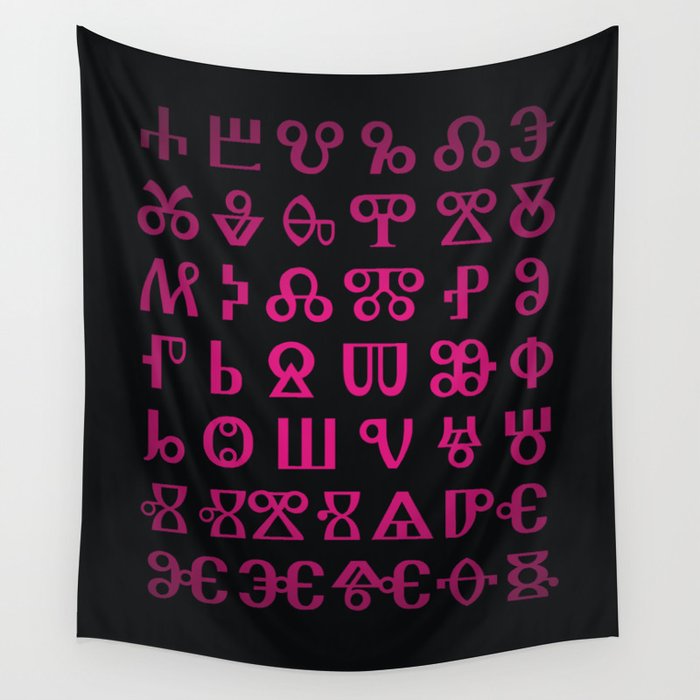 Glagolitic Alphabet Wall Tapestry