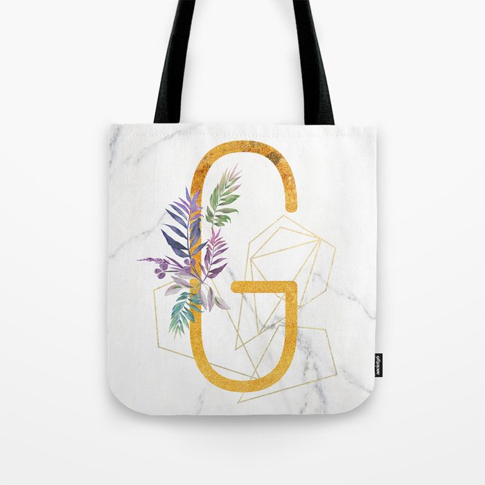 Modern Monogram Tote Bags