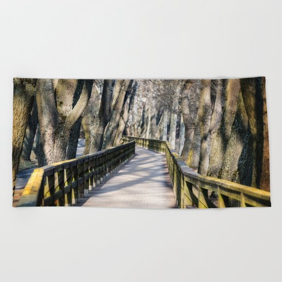 the bridge Beach Towel