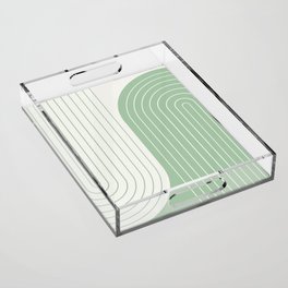 Two Tone Line Curvature LXXIII Acrylic Tray