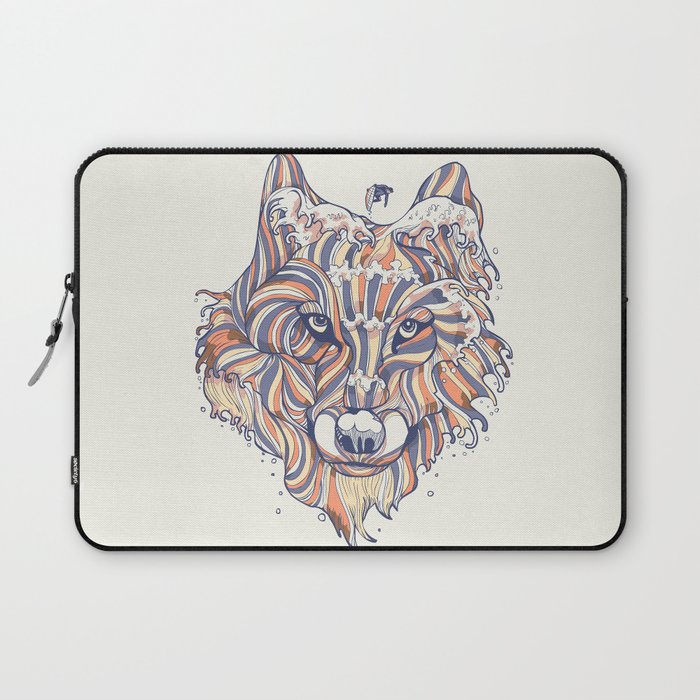 Wave Wolf Laptop Sleeve