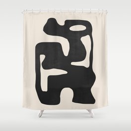 Modern Abstract Shapes 42 Shower Curtain