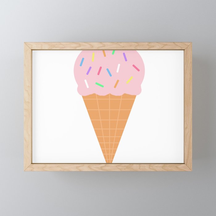 Ice Cream Framed Mini Art Print