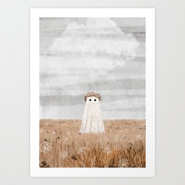 There's a Ghost in the Meadow Art Print