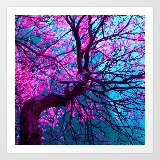 purple tree XII Art Print