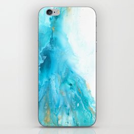 Abstract in Blue and Gold iPhone Skin