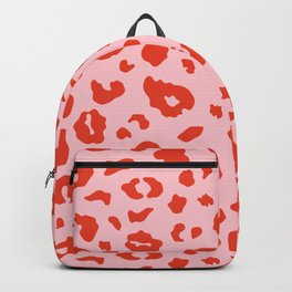 Red + Pink Leopard Spots (xii 2021) Backpack