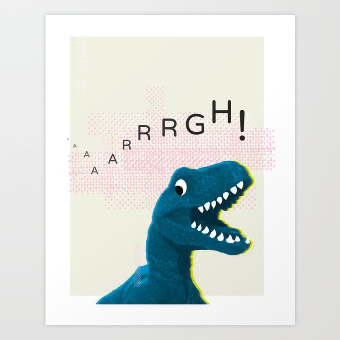 Dinosaur Run! Art Print