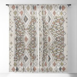 Oriental Bohmlian Design Sheer Curtain