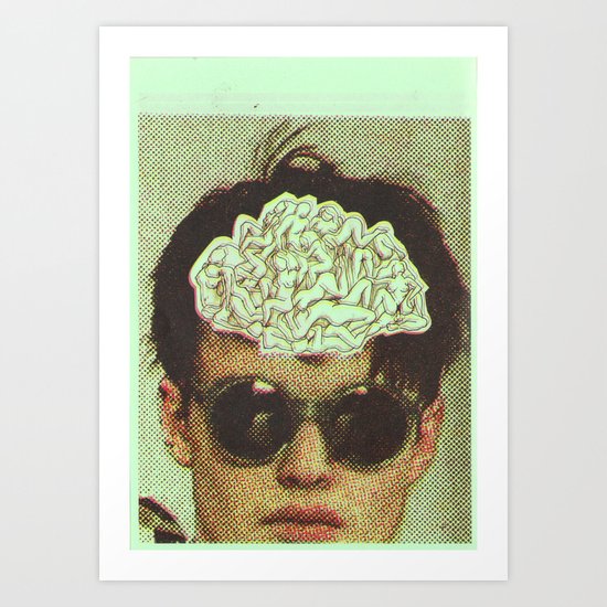 the human brain Art Print