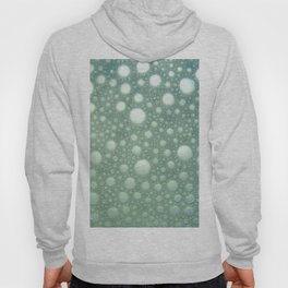 Abstract green teal modern polka dots texture pattern Hoody