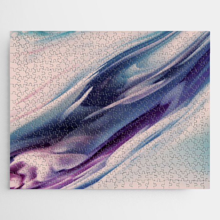 Deep Pastels Abstract Flow Jigsaw Puzzle