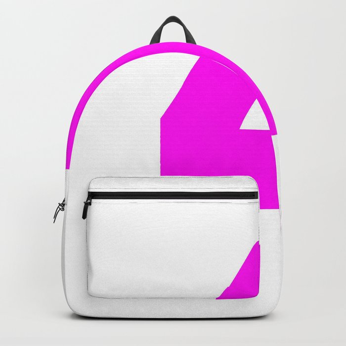 4 (Magenta & White Number) Backpack