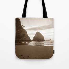 Oregon Coast Sepia Tote Bag