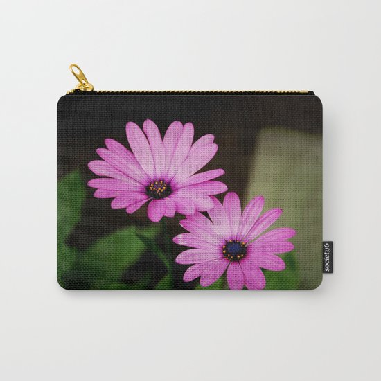 Pink Wild Flowers Carry-All Pouch