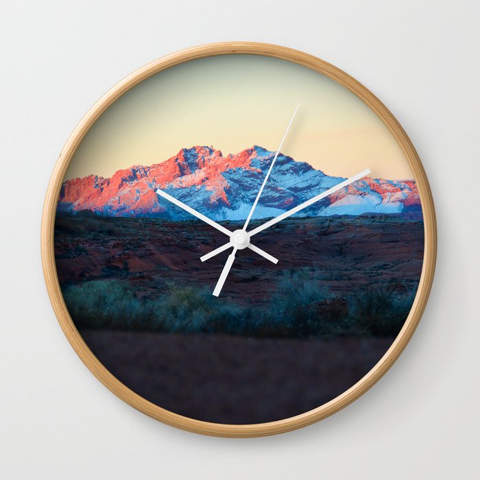 Arizona Desert Sunset Wall Clock