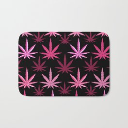 Marijuana Magenta Pink Weed Bath Mat | 420, Sativa, Cannabis Leaf, Hemp, Magenta, Indica, Cannabis, Maryjane, Weed, Mancave 