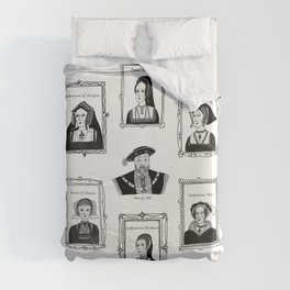 Henry VIII and his wives Duvet Cover
