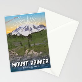 Mount Rainier Stationery Cards