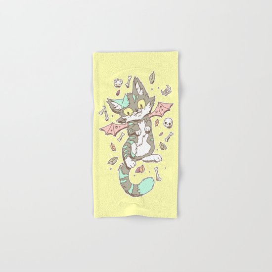 Monster Cat Hand & Bath Towel