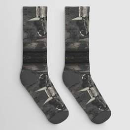 dark fantasy pattern, fantasy background Socks