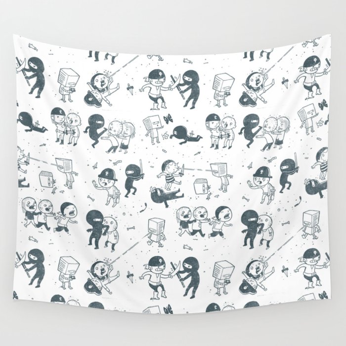 Pop Culture Clash Wall Tapestry