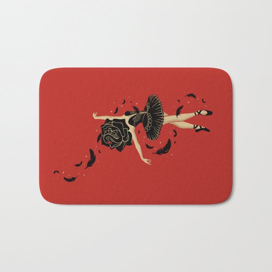 Black Swan Bath Mat