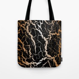 Cracked Space Lava - Bronze/White Tote Bag