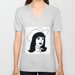 Cowgirl V Neck T Shirt
